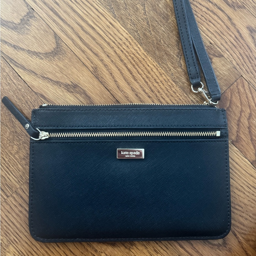Kate Spade Black Staci Wrislet with Gold Hardware